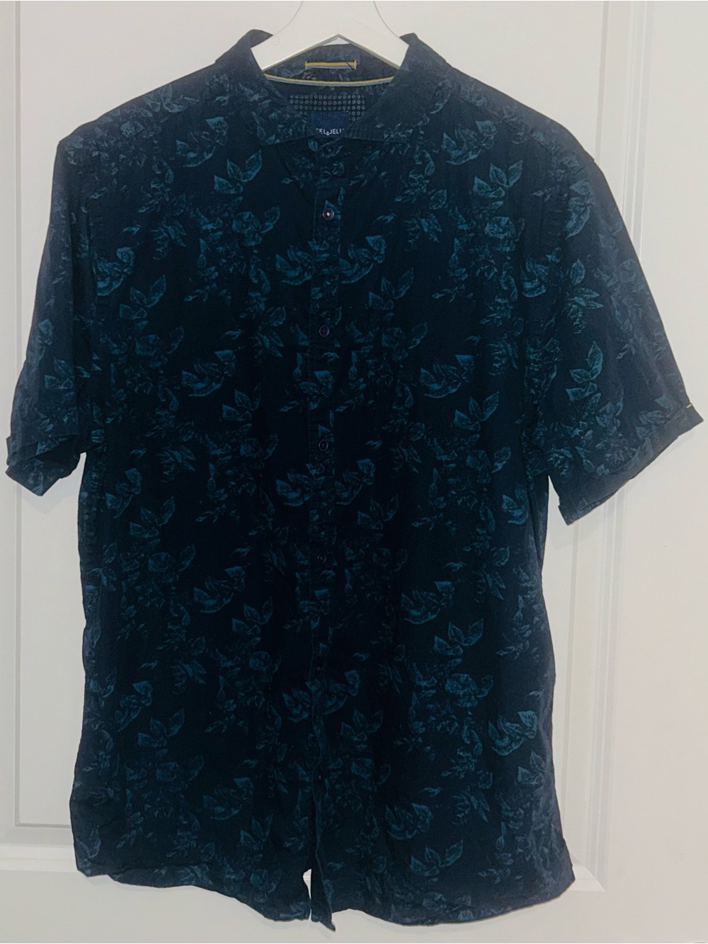 Steel & Jelly Men’s Button Down Shirt Short Sleeve Floral AOP Size Large